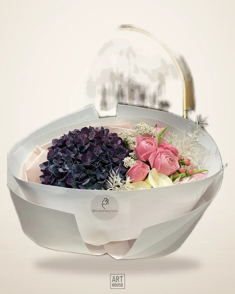 Purple hortensia mix