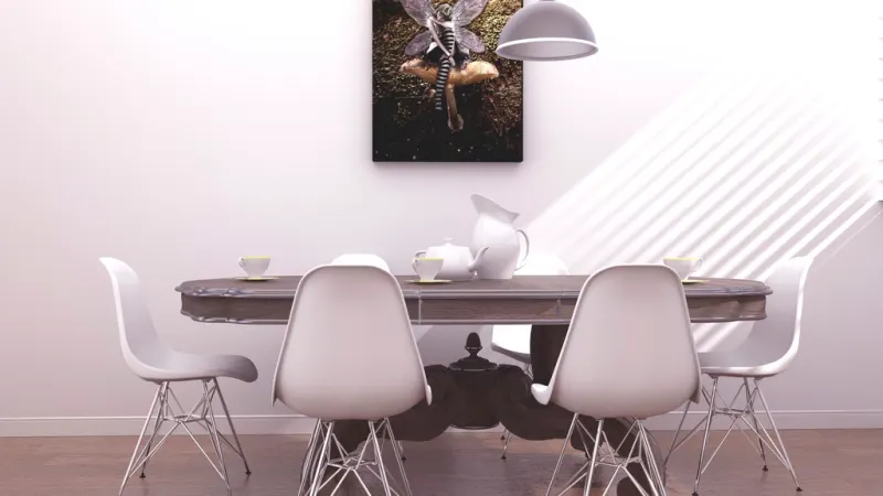 Free dinner table image
